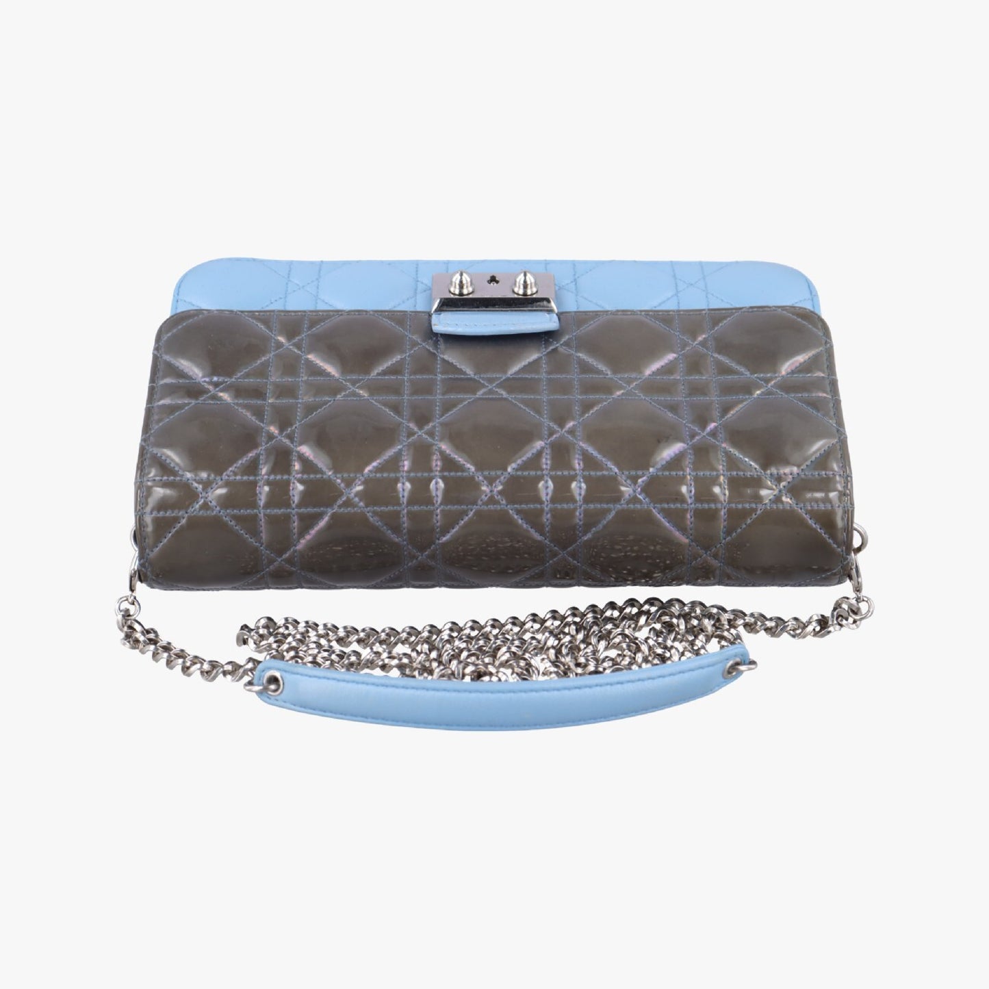 Dior Cannage New Rock Blue x Multicolor Lambskin x Patent 12-MA-0185 Shoulder Bag