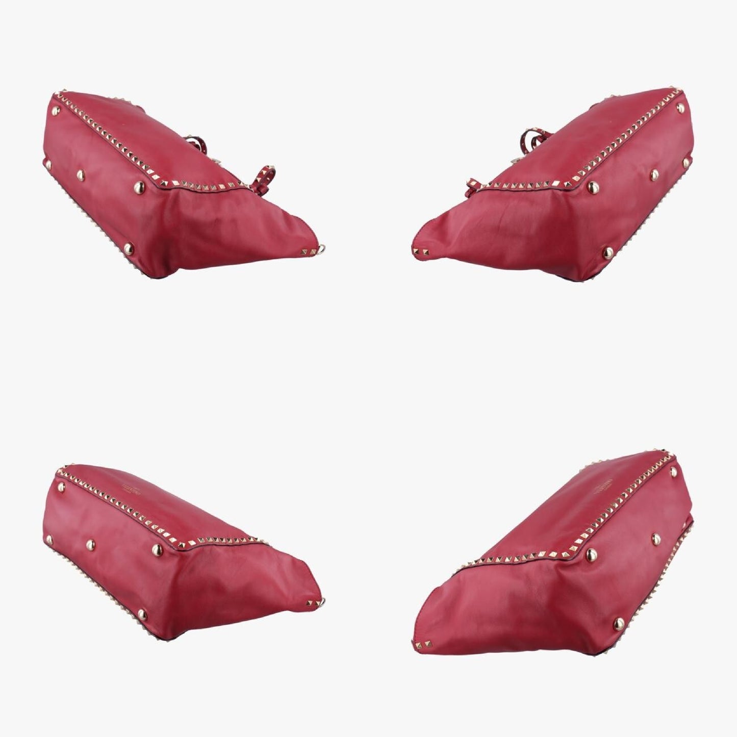 VALENTINO Rockstud Red Leather Shoulder Bag BS-F970BOL3