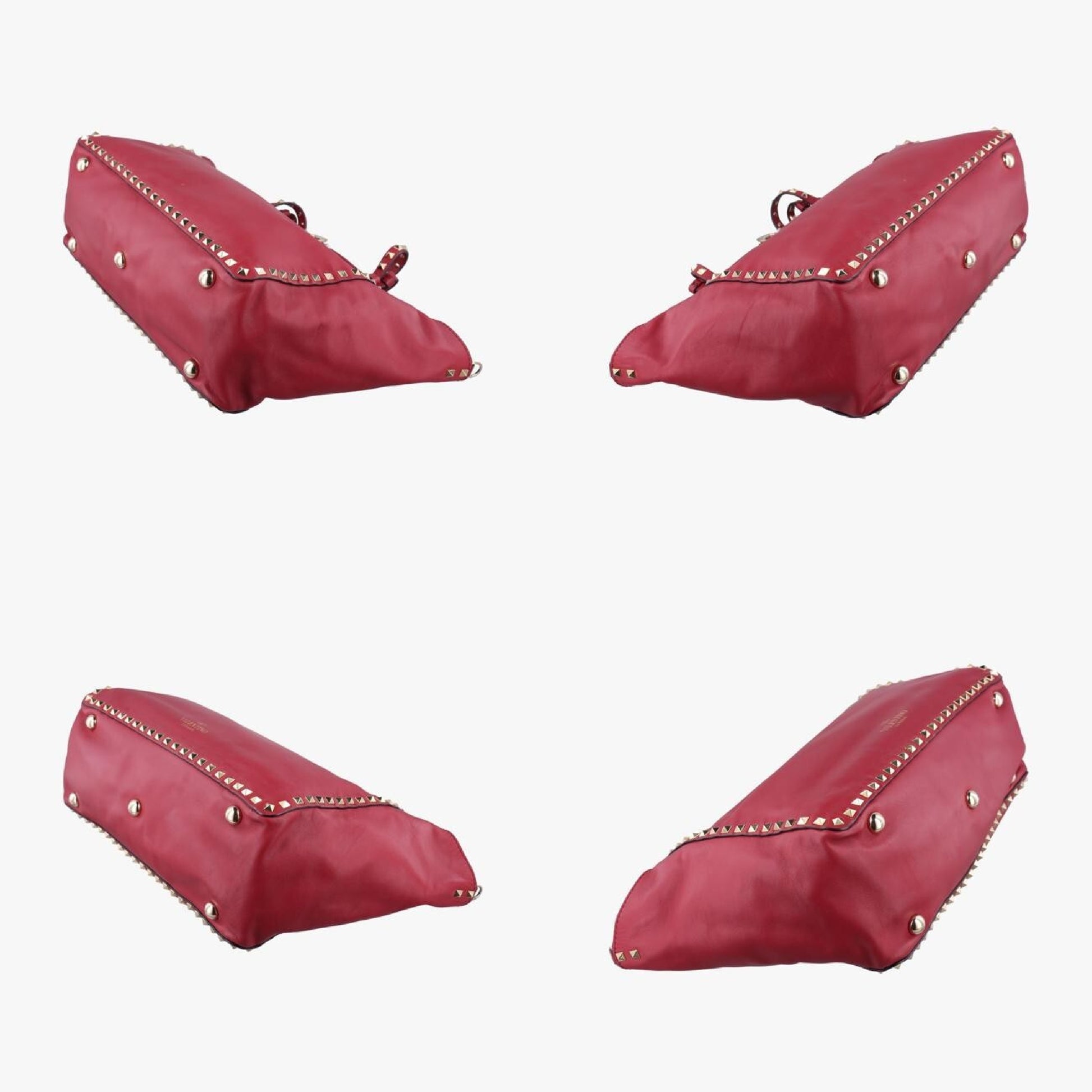 VALENTINO Rockstud Red Leather Shoulder Bag BS-F970BOL3