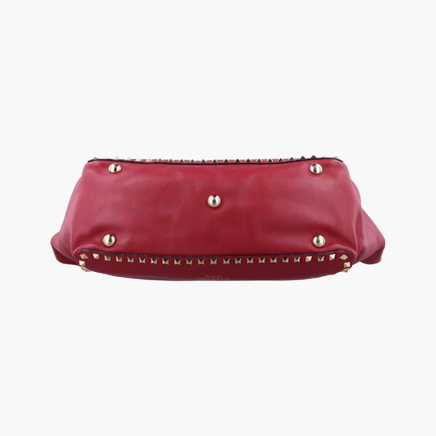VALENTINO Rockstud Red Leather Shoulder Bag BS-F970BOL3