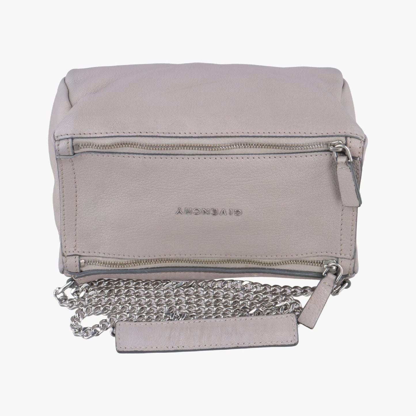 GIVENCHY Pandora Grey Leather EF E 0186 Shoulder Bag
