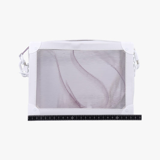 LOUIS VUITTON Soft Trunk Transparent x White Epi Plage M55602 DU3199 Shoulder Bag