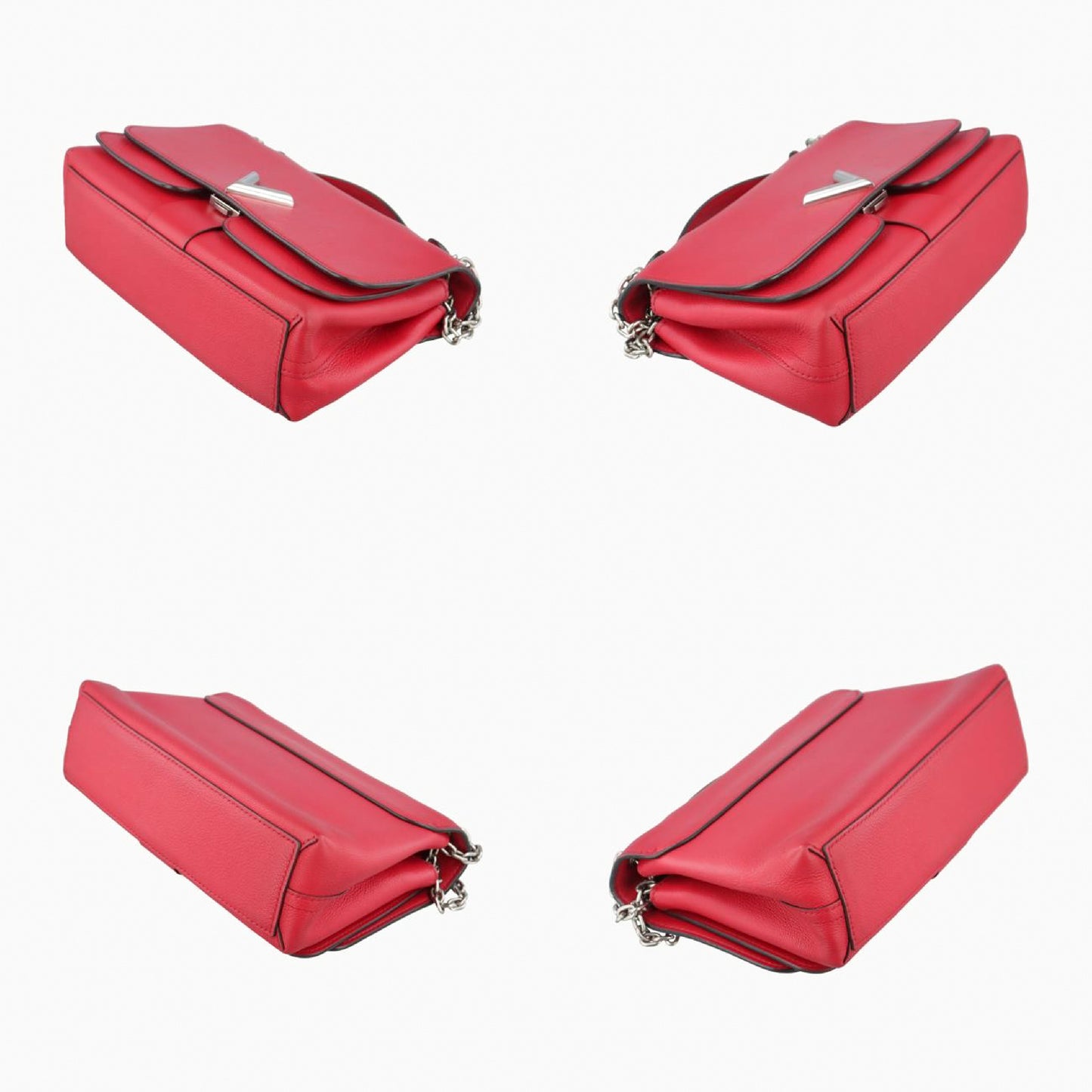 LOUIS VUITTON Verry Chain Bag Ruby Leather M44285FO 0168 Shoulder Bag