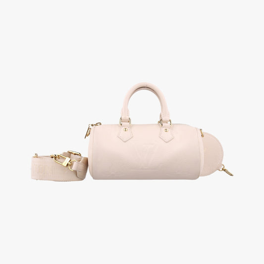 LOUIS VUITTON Plant Papillon BB Ivory Leather M45980IC Tip Shoulder Bag