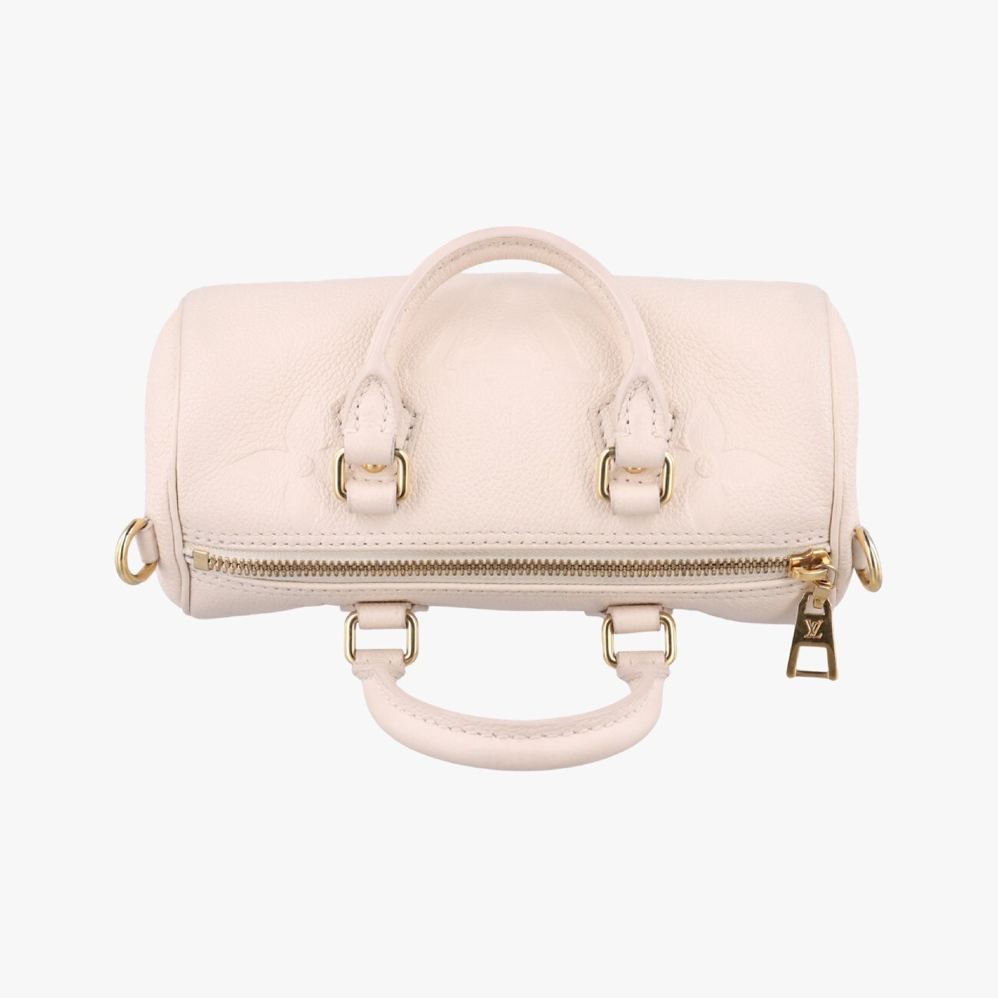 LOUIS VUITTON Plant Papillon BB Ivory Leather M45980IC Tip Shoulder Bag