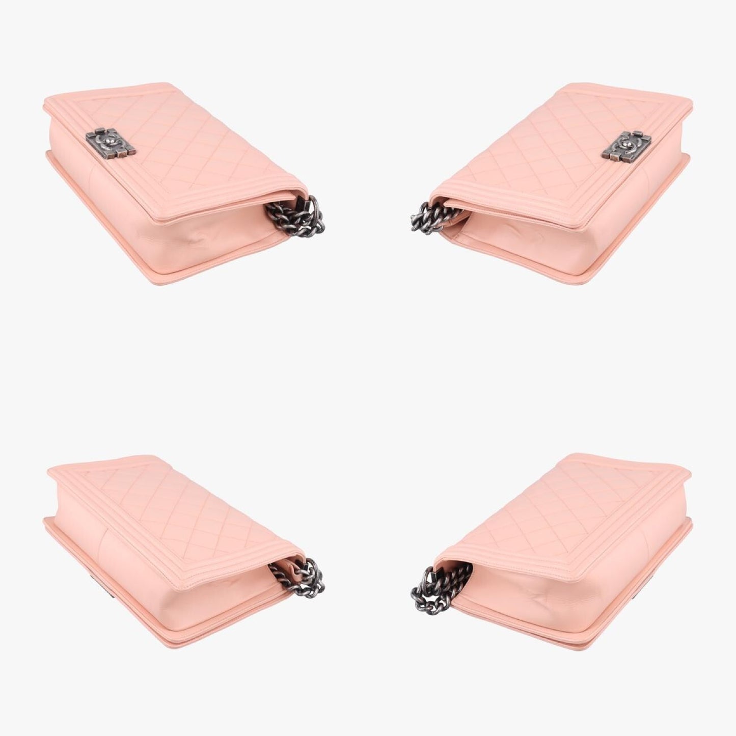 CHANEL Boy Chanel Pink Leather A9226919322214 Shoulder Bag