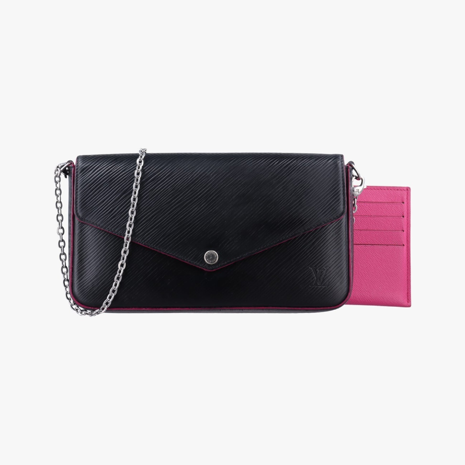 LOUIS VUITTON Pochette Felice Noir x Pink Epi M64579NZ2108 Shoulder Bag