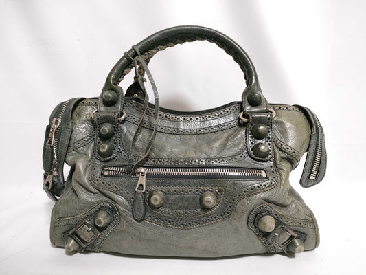 BALENCIAGA The City BALENCIAGA Balenciaga 2way Handbag Tote Bag Shoulder Bag Leather The City THE CITY Classic Handbag