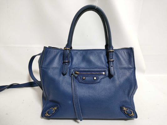 BALENCIAGA The City BALENCIAGA Balenciaga 2way Handbag Shoulder Bag Leather Paper Handbag