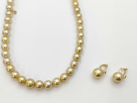 MIKIMOTO Golden Pearl Diameter Approx. 9.0-11.3mm K18 / Golden Pearl Diameter Approx. 12.4mm K18 73.1g Other Accessories