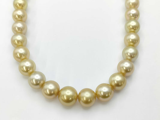 MIKIMOTO Golden Pearl, Diameter approx. 9.0-11.3mm, K18 / Golden Pearl, Diameter approx. 12.4mm, K18 , 73.1g, Other Accessories