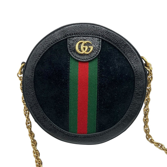 GUCCI GG Marmont Ophidia Suede Shoulder Bag
