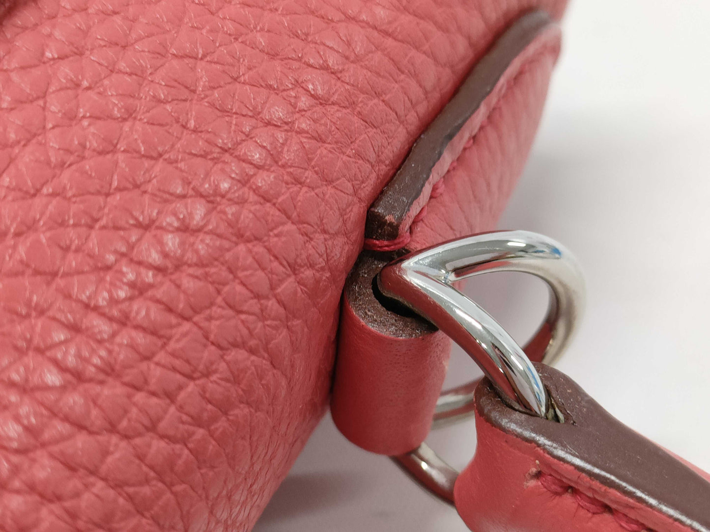 HERMES Kelly 28 □N Stamp Togo Strap Key Padlock Handbag