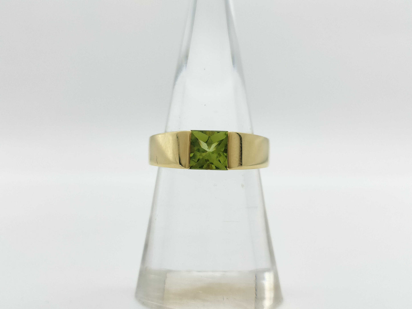 Cartier Tank #51 Colored Stone YG 750 8.5g Ring