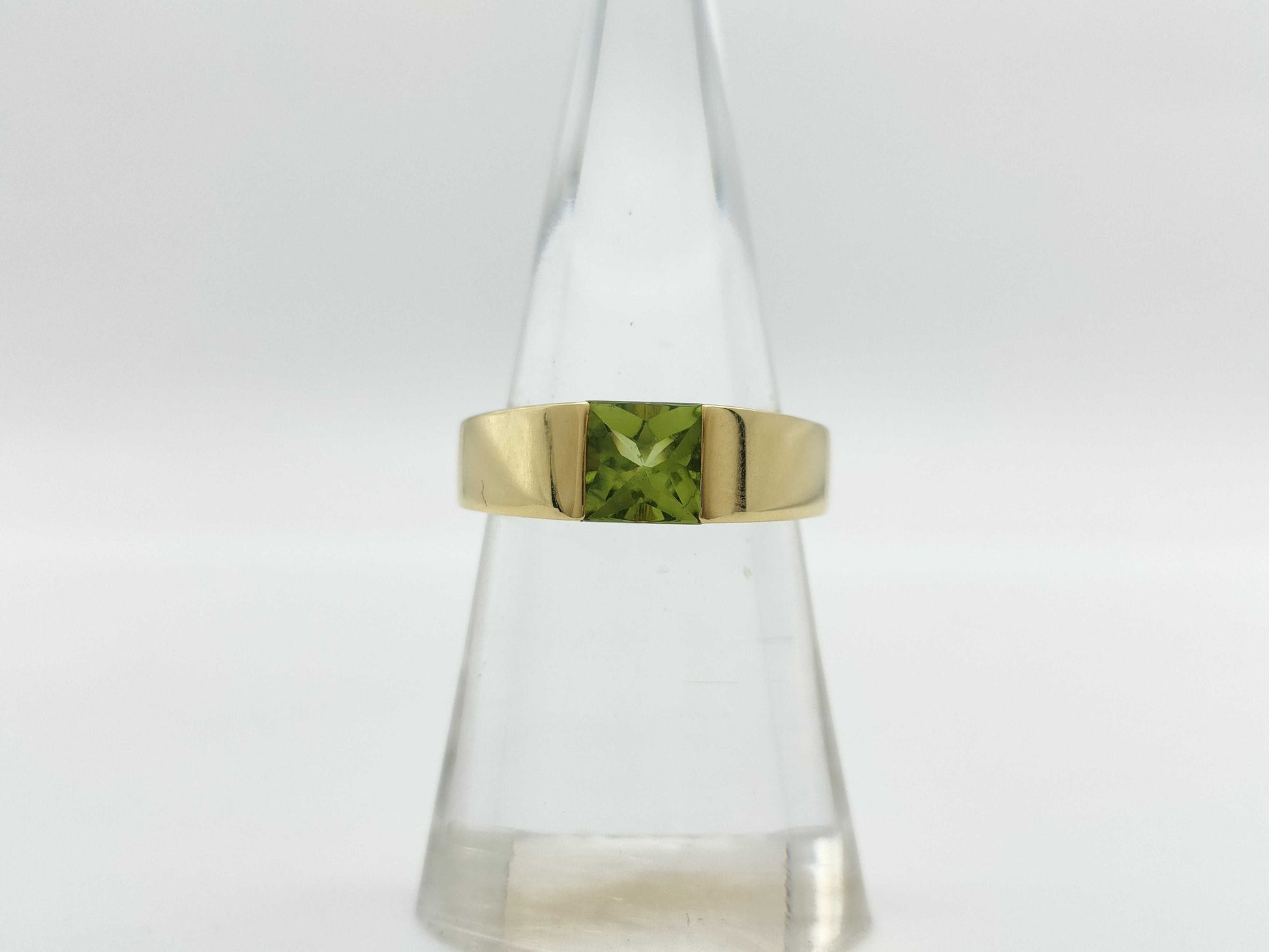 Cartier Tank #51 Colored Stone YG 750 8.5g Ring