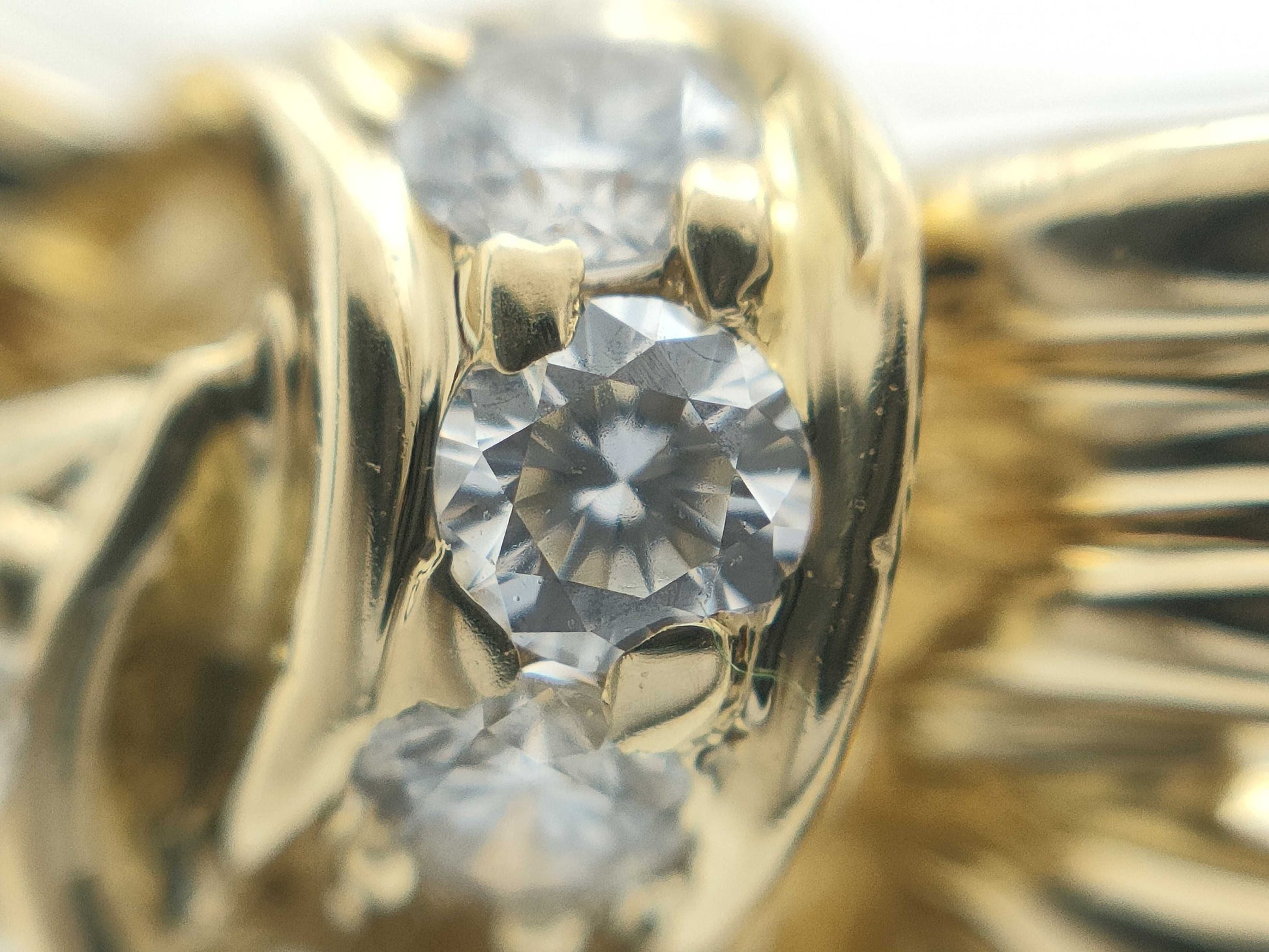 Tiffany&Co. Ribbon Diamond 750 4.0g Ring