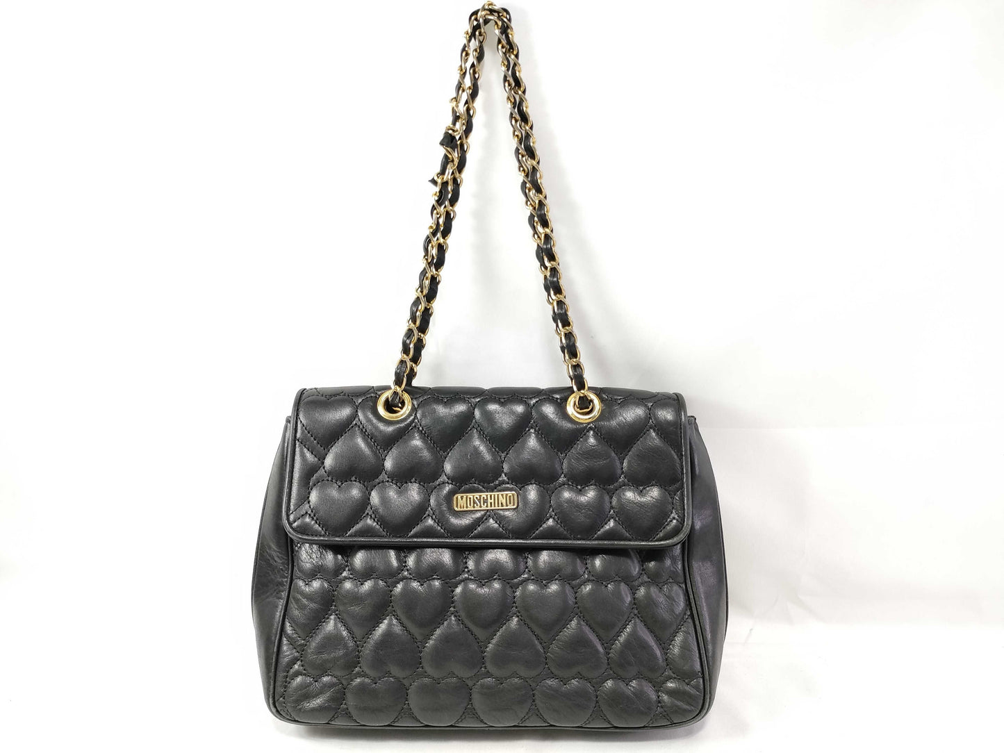 Moschino Back Heart Stitch Shoulder Bag