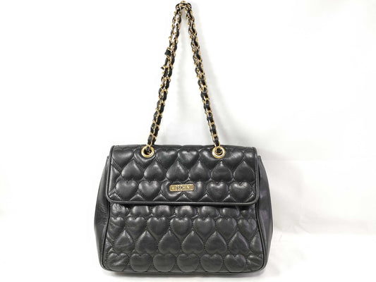 Moschino Back Heart Stitch Shoulder Bag