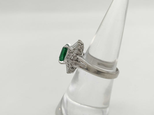 E1.62ct D0.70ct PT900 7.6g Ring