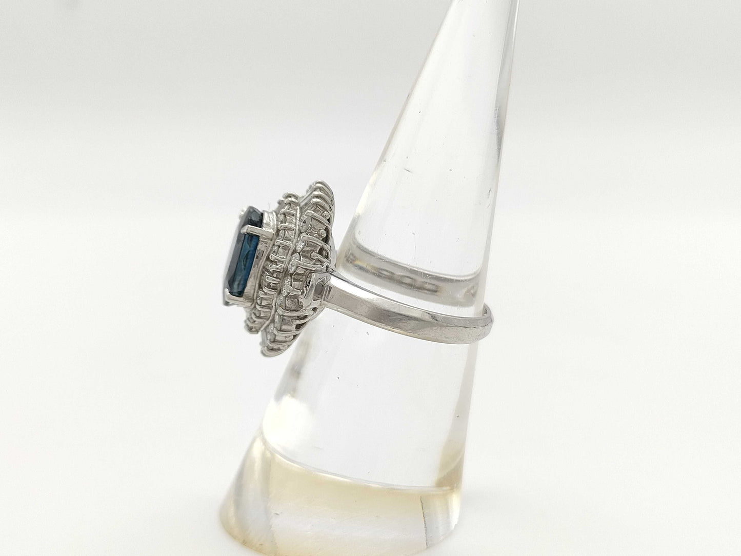 S3.51ct D0.90ct PT900 9.2g Ring
