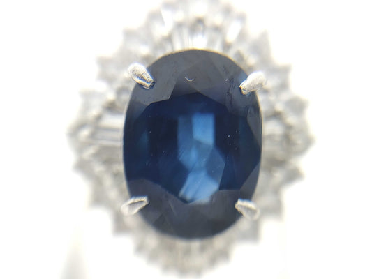 S3.51ct D0.90ct PT900 9.2g Ring