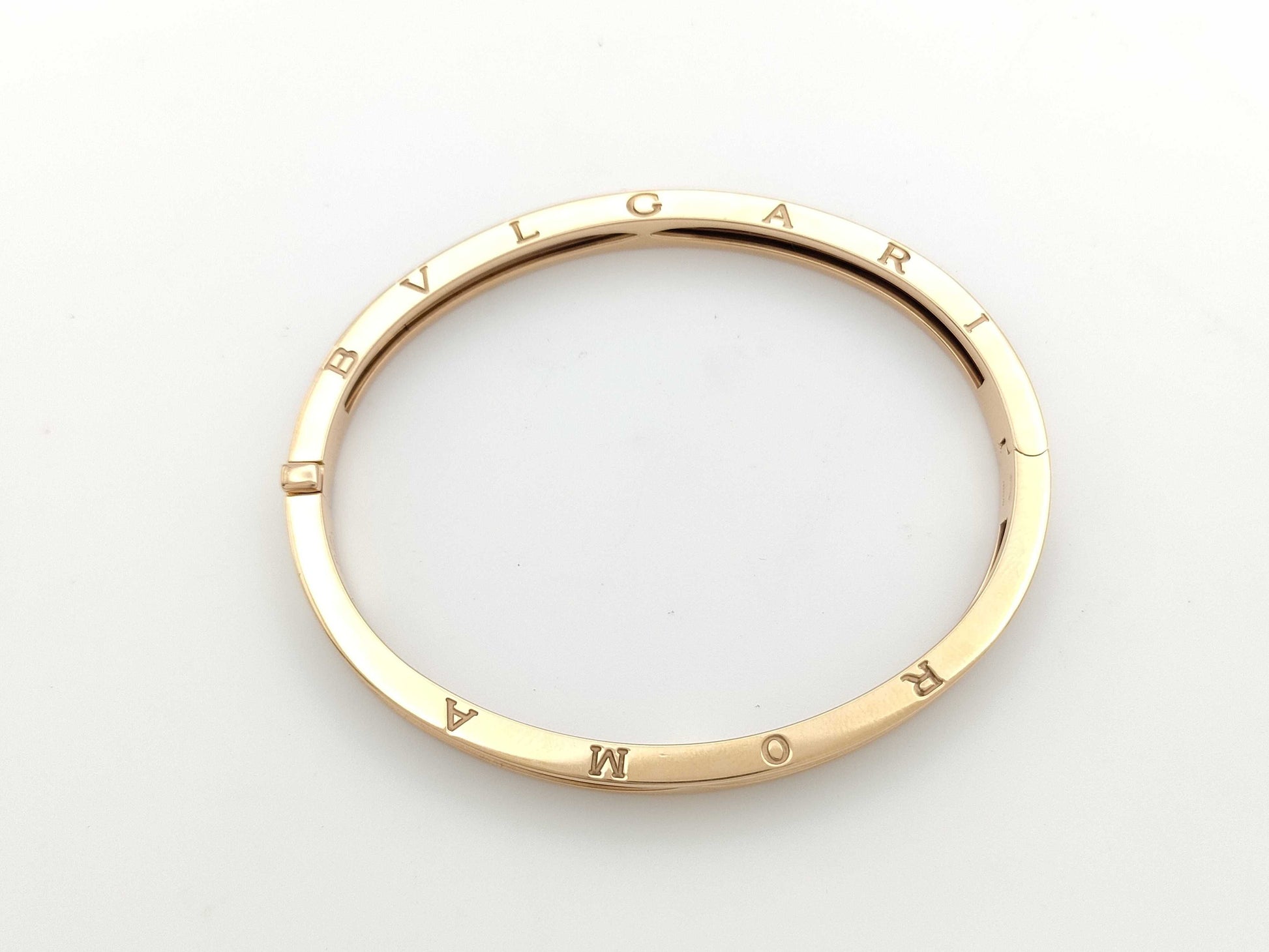 BVLGARI Bezero One Rome M PG AU750/METAL 28.1g Bracelet Bangle