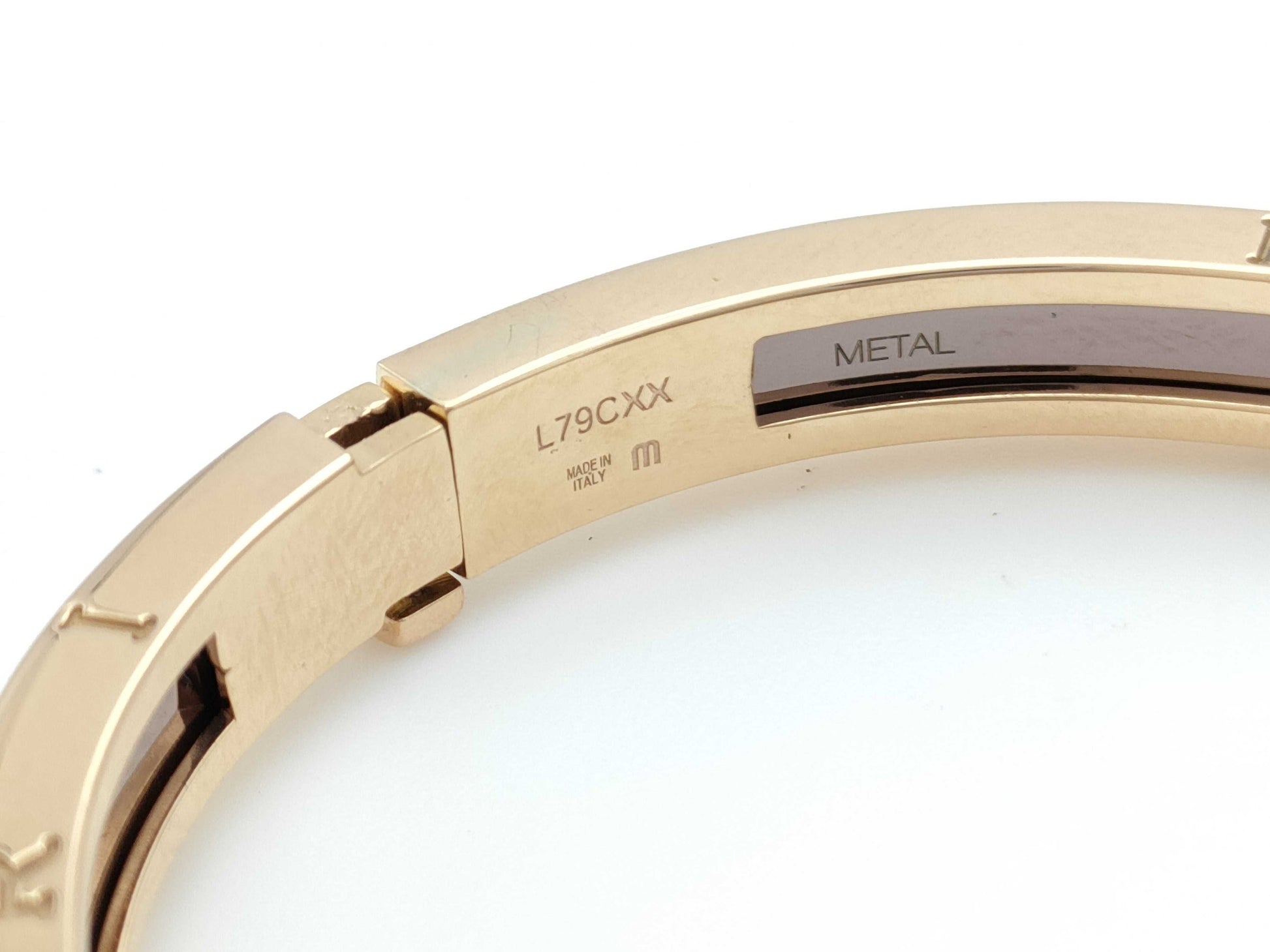 BVLGARI Bezero One Rome M PG AU750/METAL 28.1g Bracelet Bangle