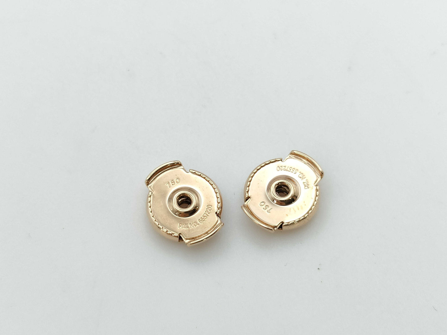 HERMES Schone Dunkle PG AU750 2.7g Earrings