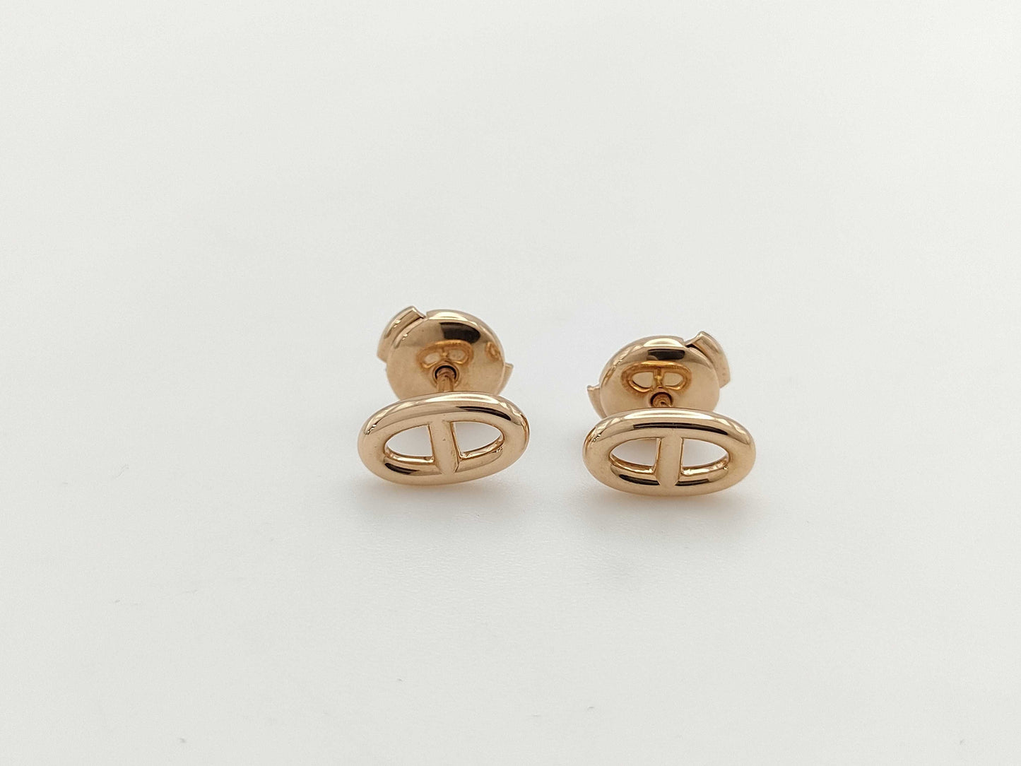 HERMES Schone Dunkle PG AU750 2.7g Earrings
