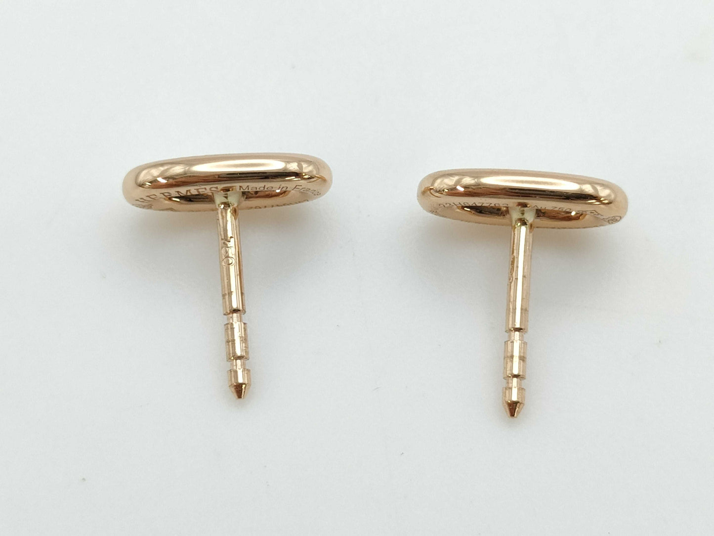 HERMES Schone Dunkle PG AU750 2.7g Earrings