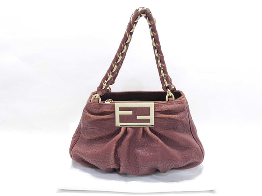 FENDI FENDI Leather Chain Bag Handbag
