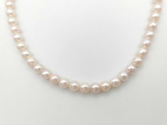 Pearl diameter approximately 5.9-6.3mm, Sterling Silver, 23.8g, Necklace