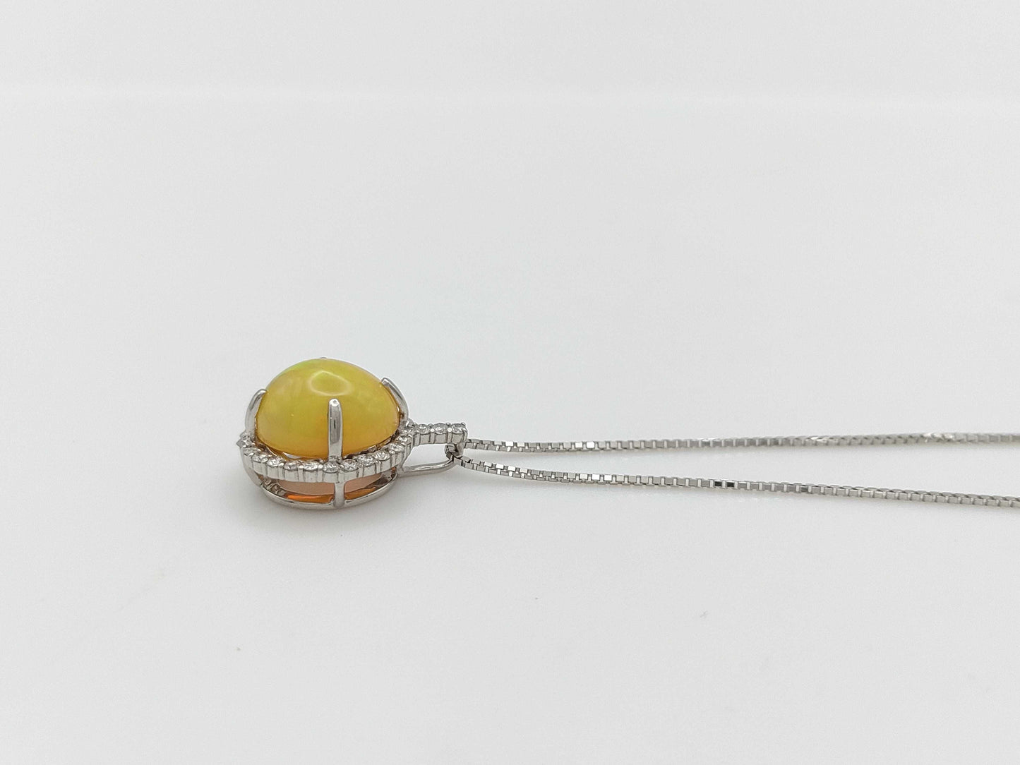 FOP2.33ct D0.20ct PT900/850 4.4g Necklace