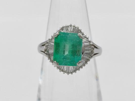 E2.51ct D0.55ct PT900 5.1g Ring