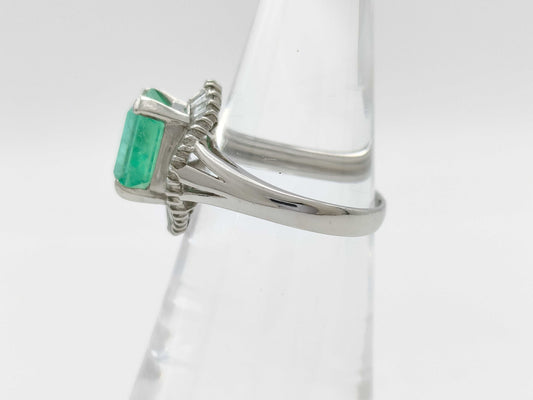 E2.51ct D0.55ct PT900 5.1g Ring