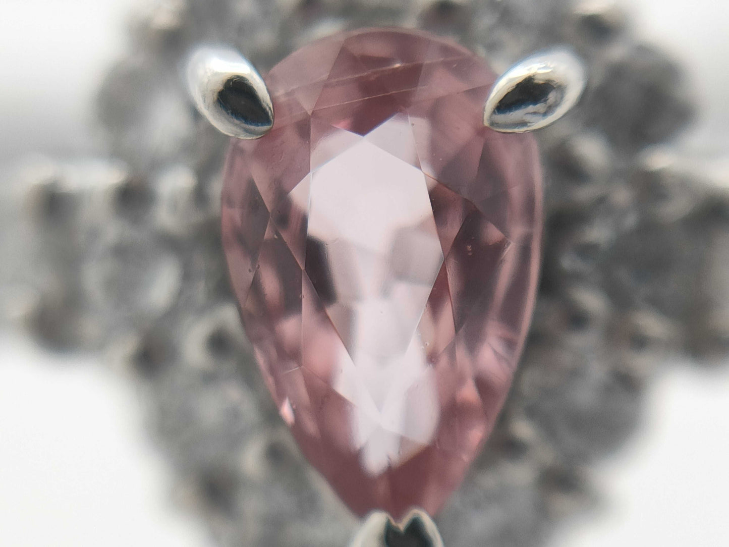 Sapphire Diamond PT900 2.7g Ring