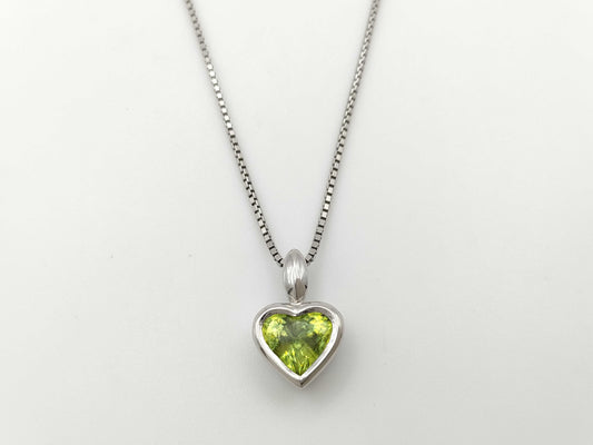 Sphene 3.428ct PT900/850 13.8g Necklace