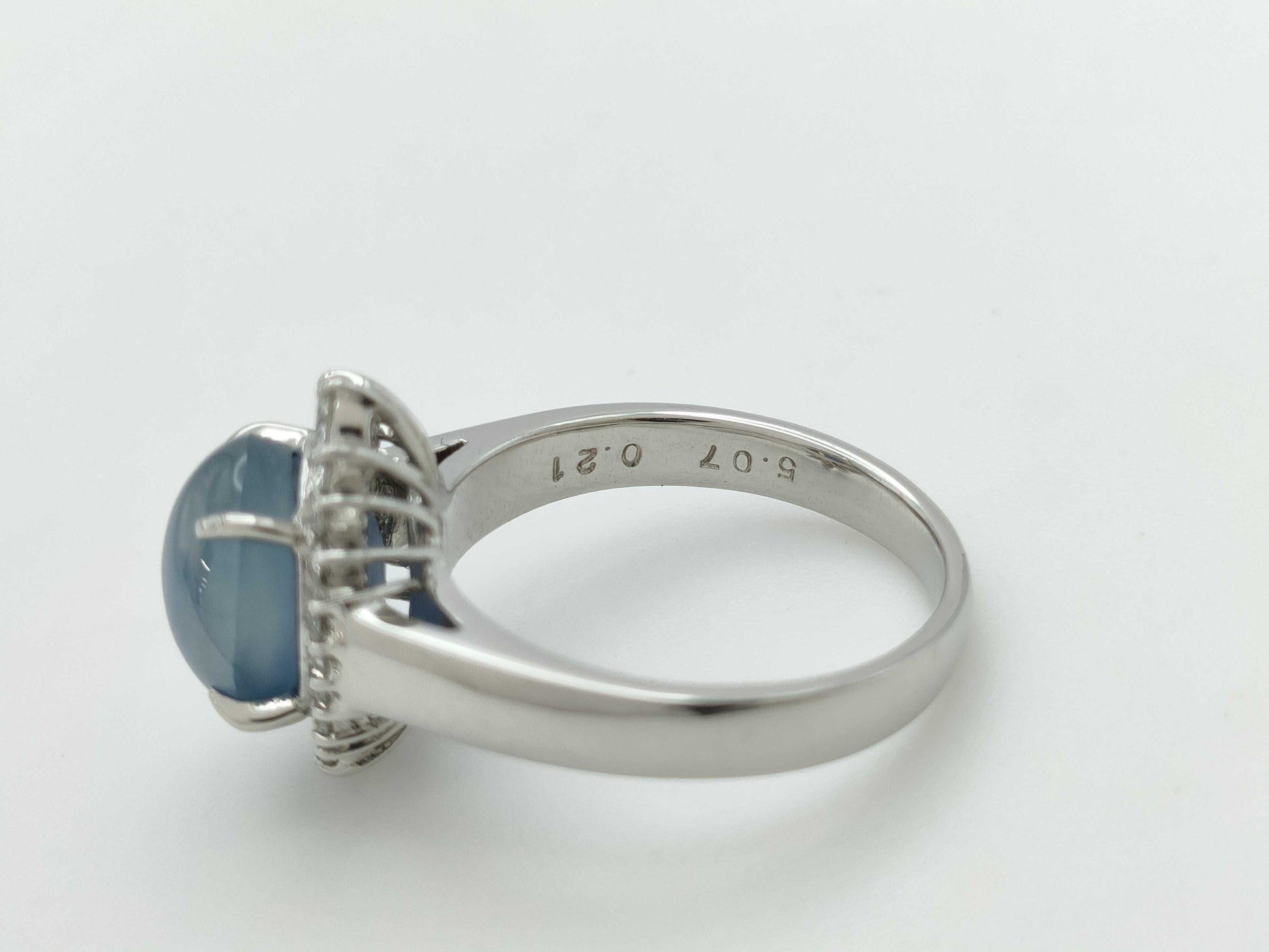 Mitsukoshi SS5.07ct D0.21ct PT950 8.4g Ring