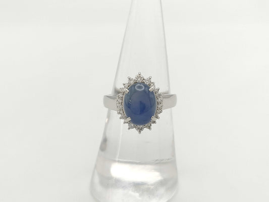 Mitsukoshi SS5.07ct D0.21ct PT950 8.4g Ring
