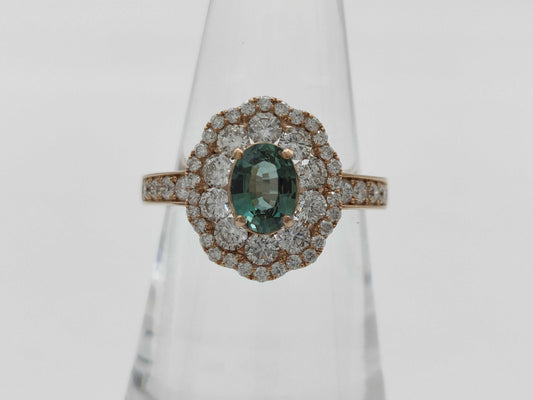 AX0.64ct D1.08ct K18 5.1g Ring
