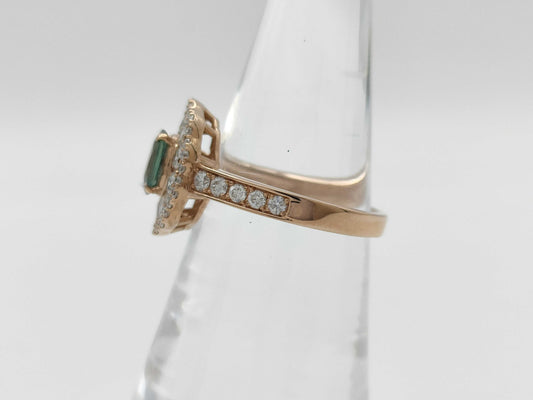 AX0.64ct D1.08ct K18 5.1g Ring
