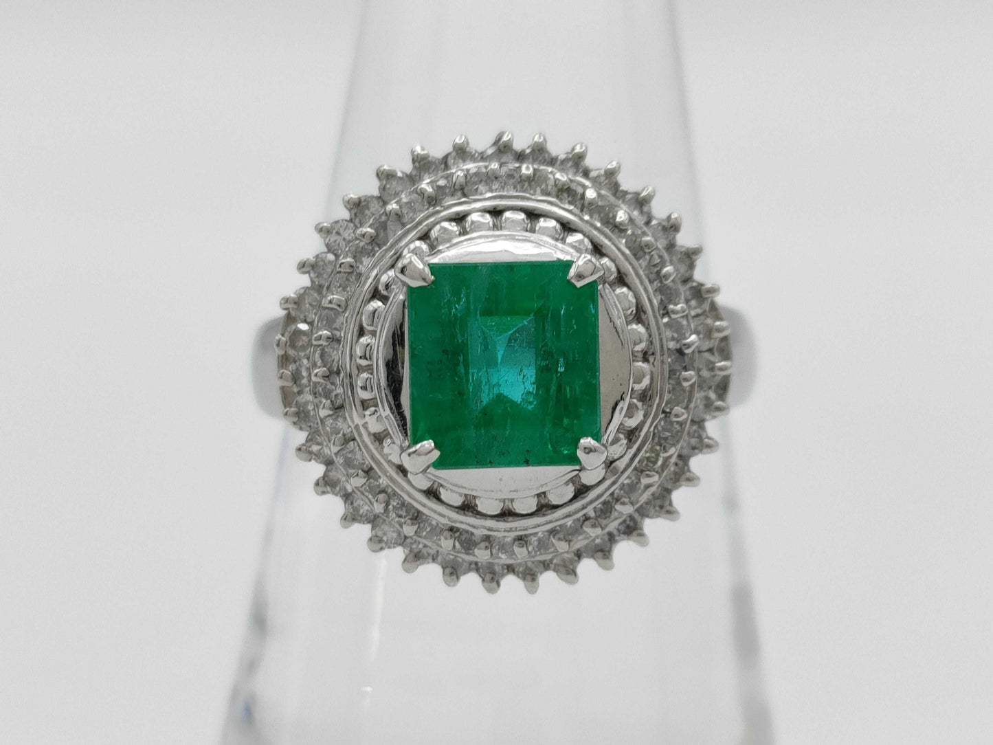 E1.70ct D0.56ct PT900 10.3g Ring
