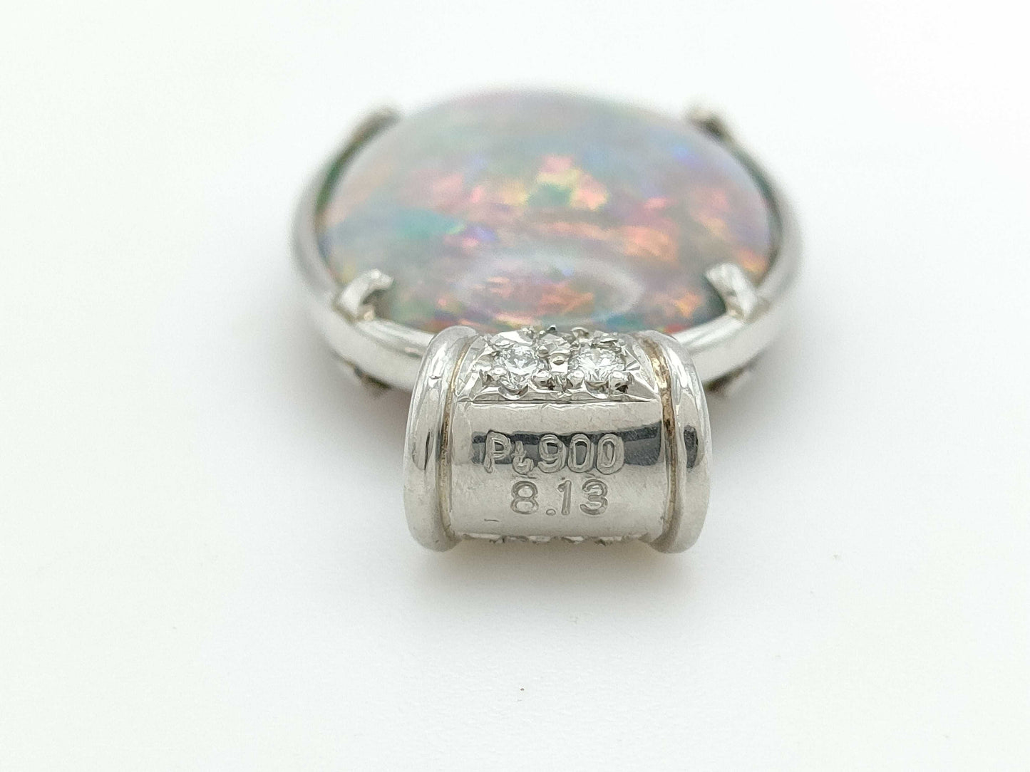 OP8.13ct D0.06ct PT900 4.0g Pendant Top
