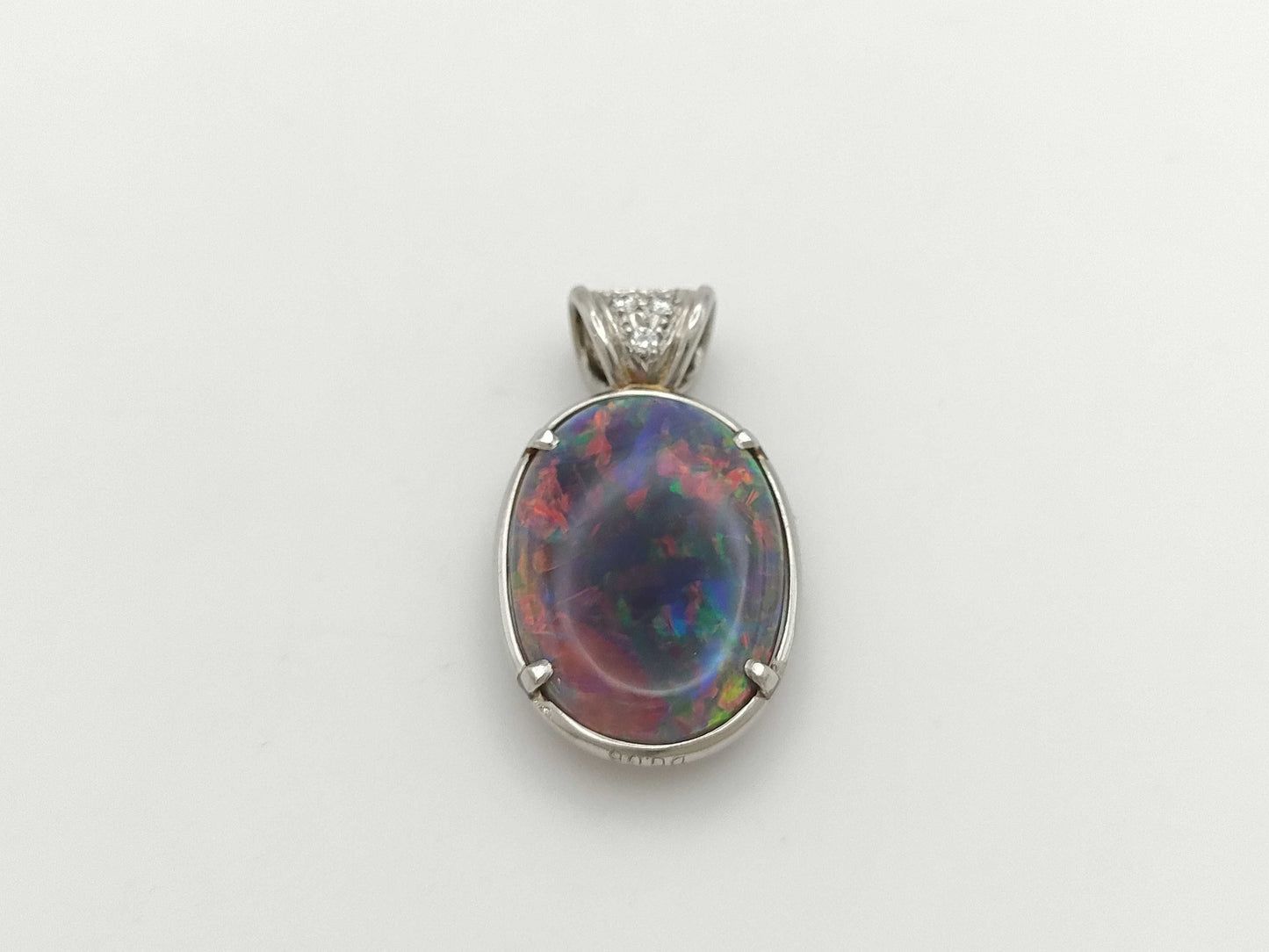 OP8.13ct D0.06ct PT900 4.0g Pendant Top
