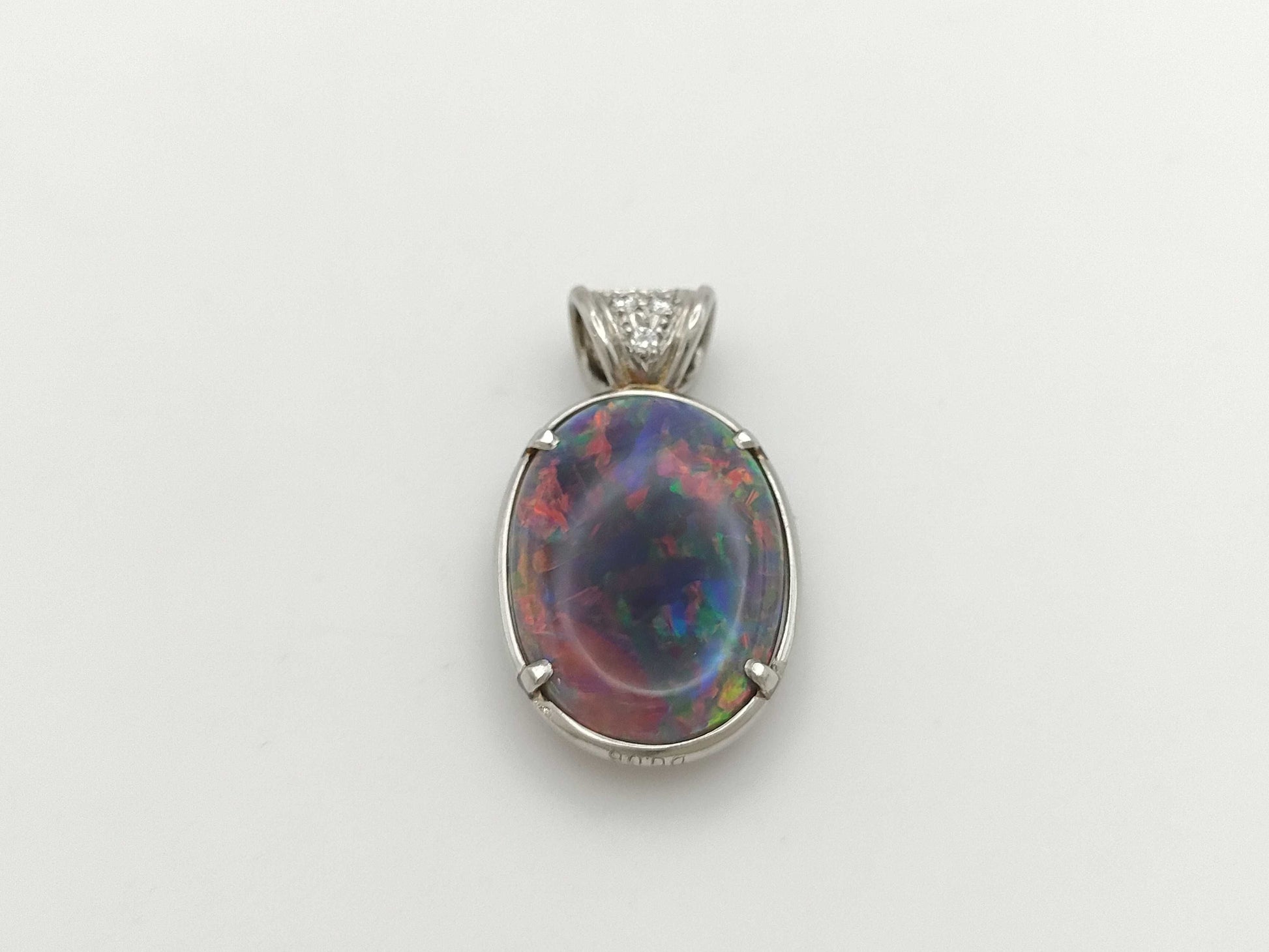 OP8.13ct D0.06ct PT900 4.0g Pendant Top