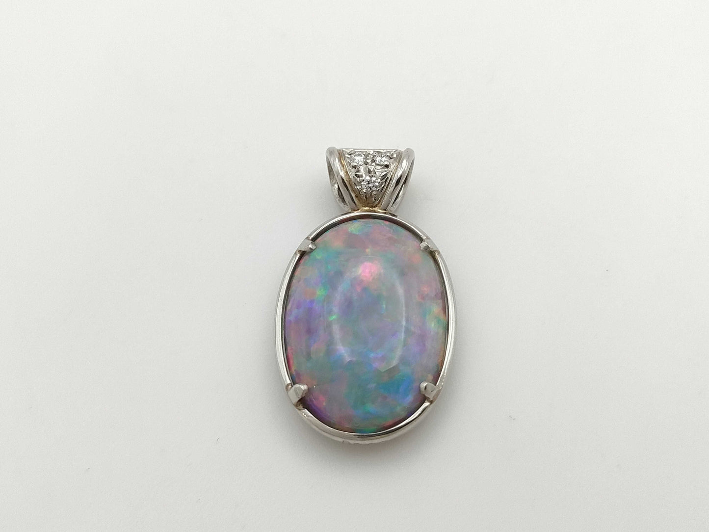 OP8.13ct D0.06ct PT900 4.0g Pendant Top