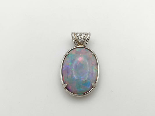 OP8.13ct D0.06ct PT900 4.0g Pendant Top