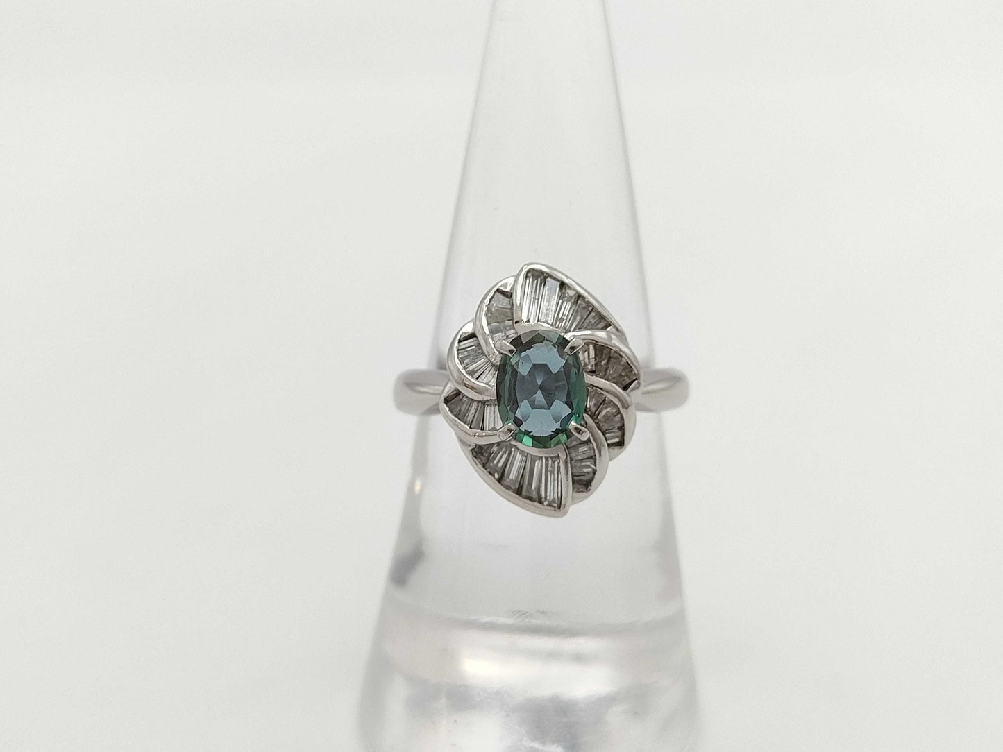 AX0.709ct D0.50ct PT900 8.6g Ring