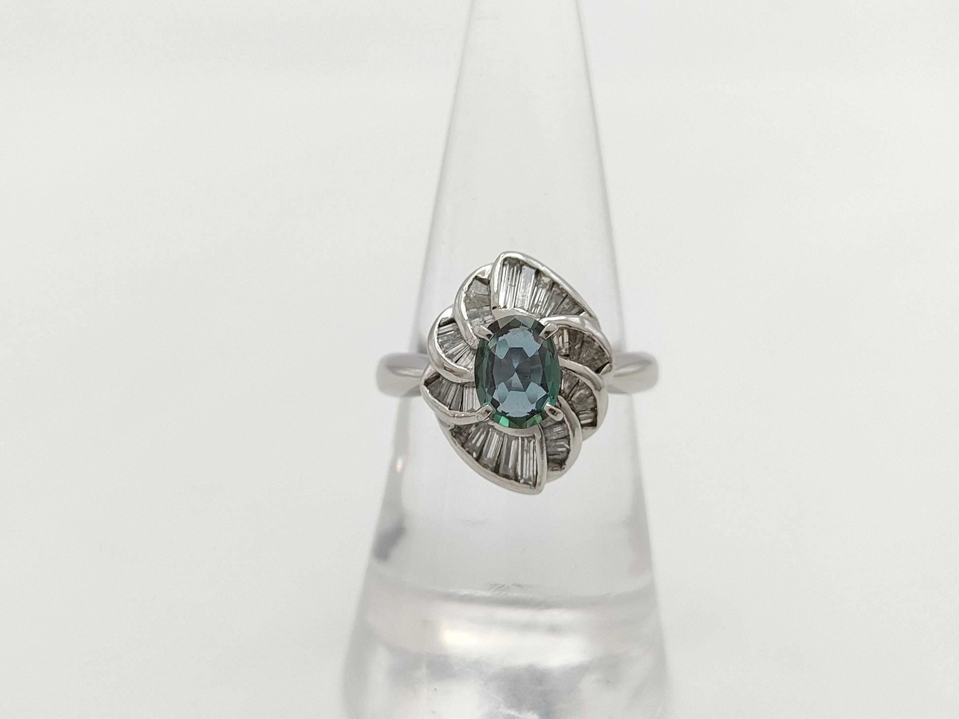 AX0.709ct D0.50ct PT900 8.6g Ring