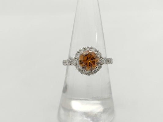 D1.418ct FD0.82ct PT900 5.8g Ring
